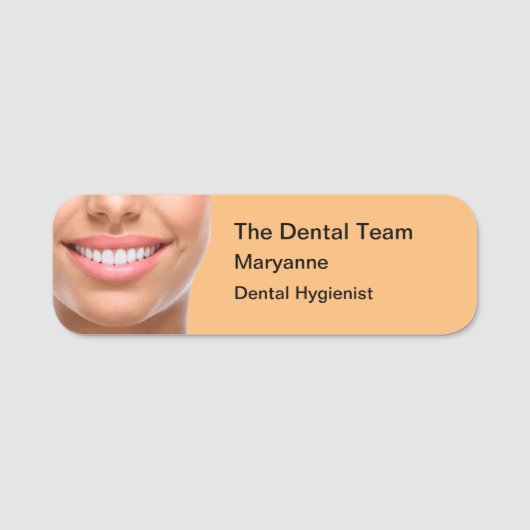 Budget Friendly Dentist Personeel Naamplaatje (Voorkant)