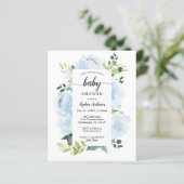 Budget Friendly Fleur Jolie Baby shower Uitnodigin (Staand voorkant)