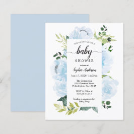Budget Friendly Fleur Jolie Baby shower Uitnodigin
