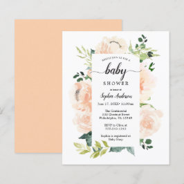 Budget Friendly Fleur Jolie Baby shower Uitnodigin