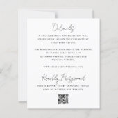 Budget Friendly Two-Sided Wedding Invitation (Achterkant)
