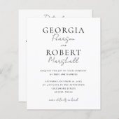 Budget Friendly Two-Sided Wedding Invitation (Voorkant / Achterkant)