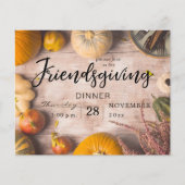 Budget Friendsgiving Dinner Feast Pumpkin Flyer (Voorkant)