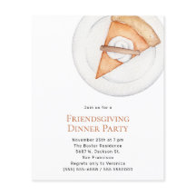 Budget Friendsgiving Dinner Party Invitation