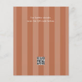 Budget Friendsgiving Kalkoen Touchdown Oranje Flyer (Achterkant)