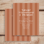 Budget Friendsgiving Kalkoen Touchdown Oranje Flyer