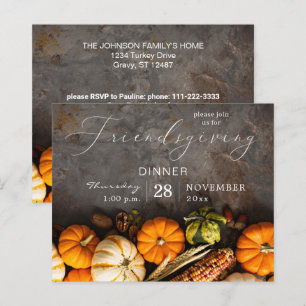 Budget Friendsgiving Thanksgiving Dinner Pumpkins