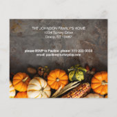 Budget Friendsgiving Thanksgiving Dinner Pumpkins Flyer (Achterkant)