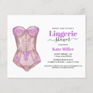 BUDGET Fuchsia Bustier Lingerie Vrijgezellenfeest