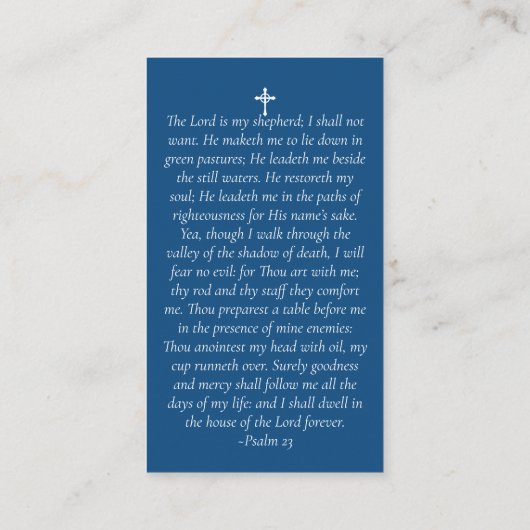 Budget Full Photo Memorial Prayer Kaart Contactkaartje (Achterkant)