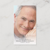 Budget Full Photo Memorial Prayer Kaart Contactkaartje (Voorkant)
