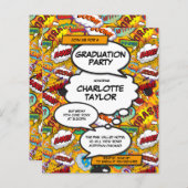 Budget Fun Afstudeerder Party Class of 2022 Invita (Voorkant / Achterkant)