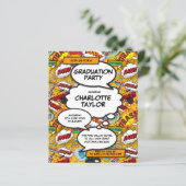 Budget Fun Afstudeerder Party Class of 2022 Invita (Staand voorkant)