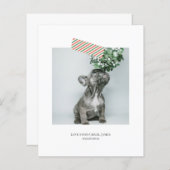 Budget Fun Gestreepte Tape Kerst Foto (Voorkant / Achterkant)