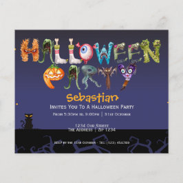BUDGET Fun Halloween Party Spooky Typografie