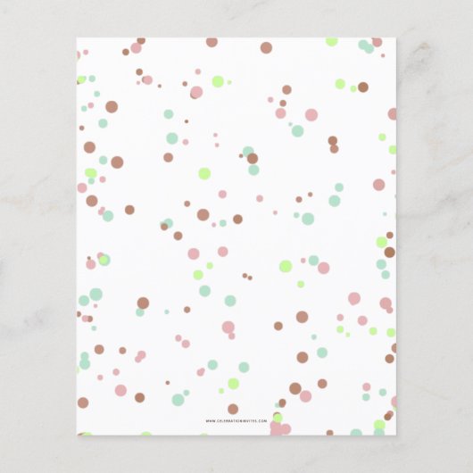 Budget Fun Ice crème, Birthday-uitnodiging (Achterkant)