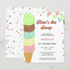 Budget Fun Ice crème, Birthday-uitnodiging
