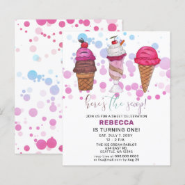 Budget Fun Ice crème, Birthday-uitnodiging