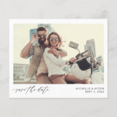 Budget Fun Mod Instant Photo Save the Date Flyer (Voorkant)