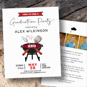 BUDGET Fun Rood Script Foto AFSTUDEERDER BBQ Uitno
