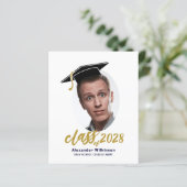 BUDGET Fun Script Afstudeerder Pet Foto Afstudeerd (Staand voorkant)