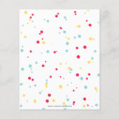 Budget Fun Summer Pool Party Birthday Invitation (Achterkant)