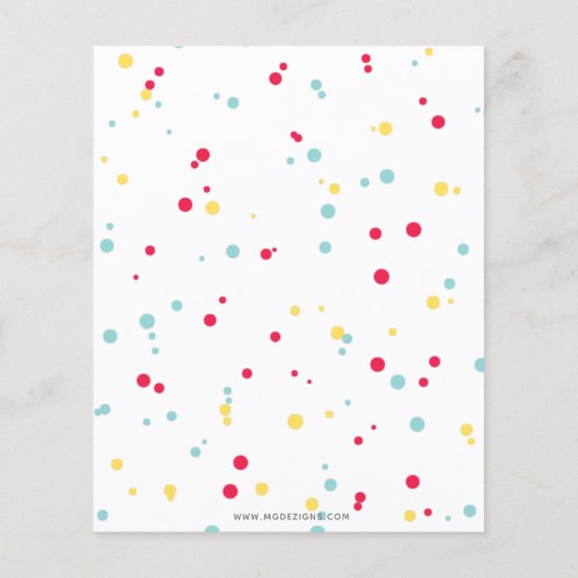 Budget Fun Summer Pool Party Birthday Invitation (Achterkant)