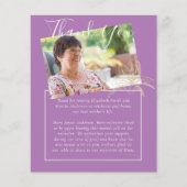 BUDGET Funeral Bedank Foto Mauve Lelie (Voorkant)