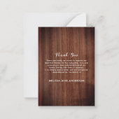 Budget Funeral Bedankt 3 Foto Memorial Notitiekaartje (Achterkant)