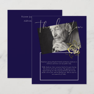 BUDGET Funeral Bedankt voor de foto van Navy Blue