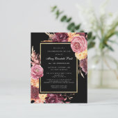Budget Funeral Burgundy Pink Floral (Staand voorkant)