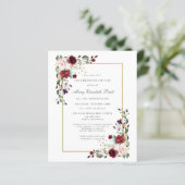 Budget Funeral Burgundy Red Rose Floral (Staand voorkant)