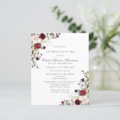 Budget Funeral Burgundy Red Rose Floral (Staand voorkant)