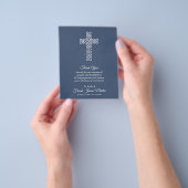 Budget Funeral Celebration of Life Blue Dank u Flyer (Hand)