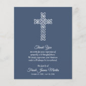 Budget Funeral Celebration of Life Blue Dank u Flyer (Voorkant)