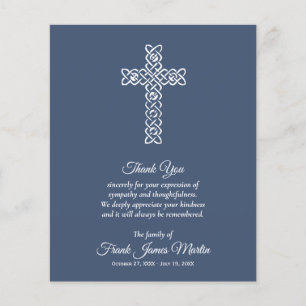 Budget Funeral Celebration of Life Blue Dank u Flyer