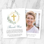 Budget Funeral Cross Eucalyptus Foto bedankt