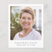 Budget Funeral Cross Eucalyptus Foto bedankt (Achterkant)