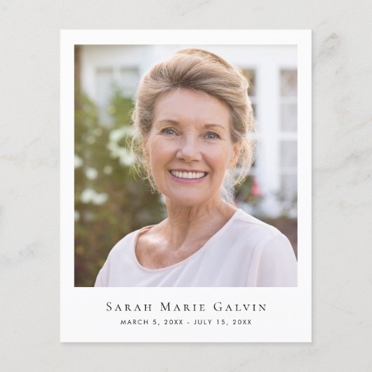 Budget Funeral Cross Eucalyptus Foto bedankt (Achterkant)