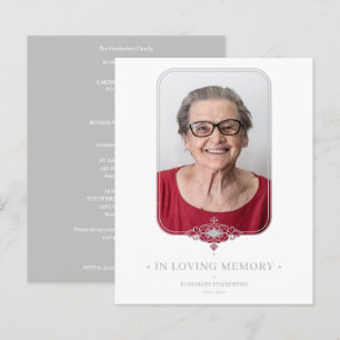 Budget Funeral Gray Ornamental Lace Foto