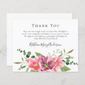 BUDGET Funeral Hartelijk dank | Bloemen (Voorkant / Achterkant)