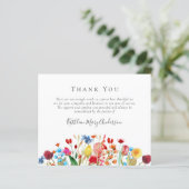 BUDGET Funeral Hartelijk dank | Wilde bloemen (Staand voorkant)