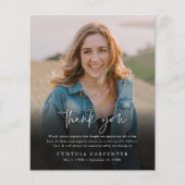 Budget Funeral Memorial Foto: Dank u kaart (Voorkant)