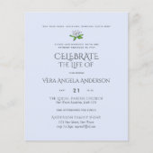 BUDGET Funeral Memorial INVITE Celebration of Life (Voorkant)