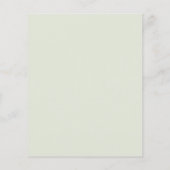 Budget Funeral Memorial White Floral Invitation (Achterkant)