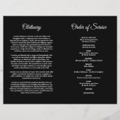 Budget Funeral Order of Service Memorial Programme (Achterkant)