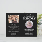 Budget Funeral Order of Service Memorial Programme (Staand voorkant)