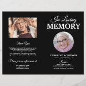 Budget Funeral Order of Service Memorial Programme (Voorkant)