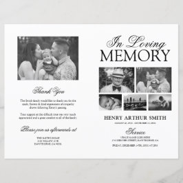 Budget Funeral Order of Service Photo Program