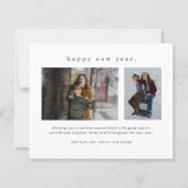 Budget Funny Naughty 3 Foto Kerstmis Kaart (Achterkant)